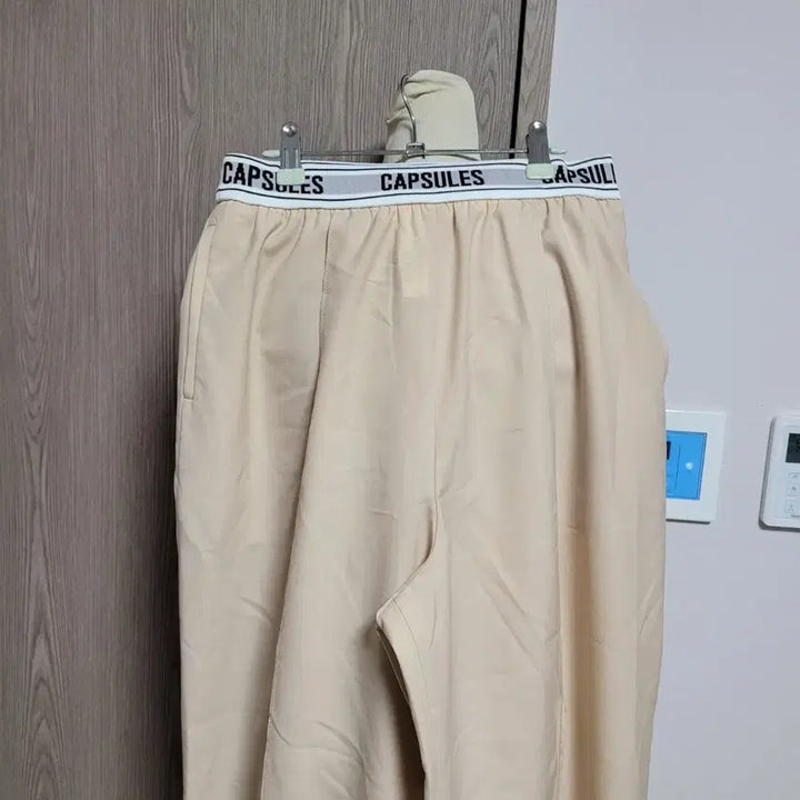 [BUNJANG] Studio Tomboy Beige Banded Wide Pants / 스튜디오톰보이 베이지 밴딩 와이드 팬츠 free