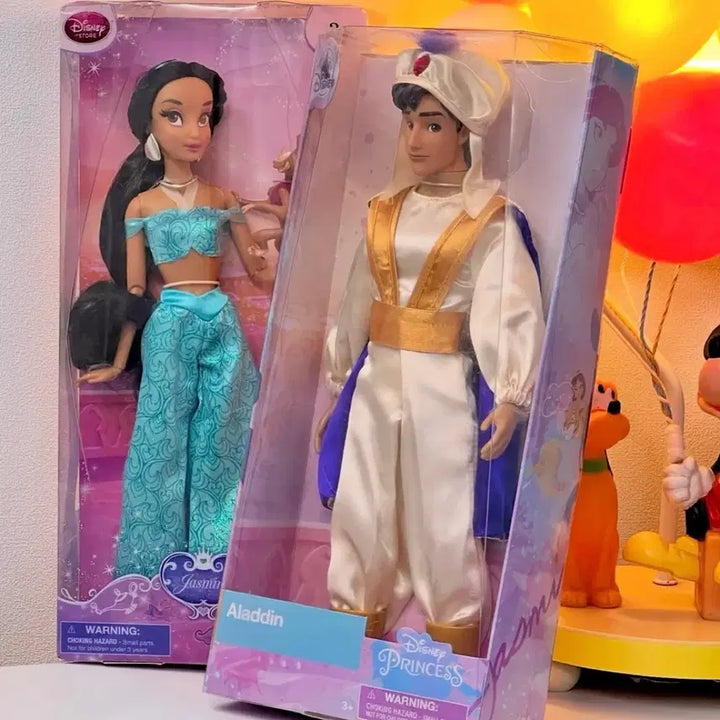 [BUNJANG] Disney Aladdin Jasmine and Prince Classic Doll Set / 디즈니 인형 알라딘 왕자 클래식돌 육일돌 프린스 알리