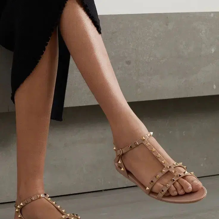[BUNJANG] Valentino Rockstud Flat Sandals / 발렌티노 락스터드 샌들