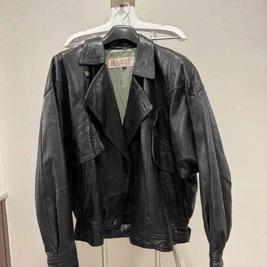 [BUNJANG] Lancetti Men's Lambskin Leather Jacket / 란체티 남성 양가죽 자켓