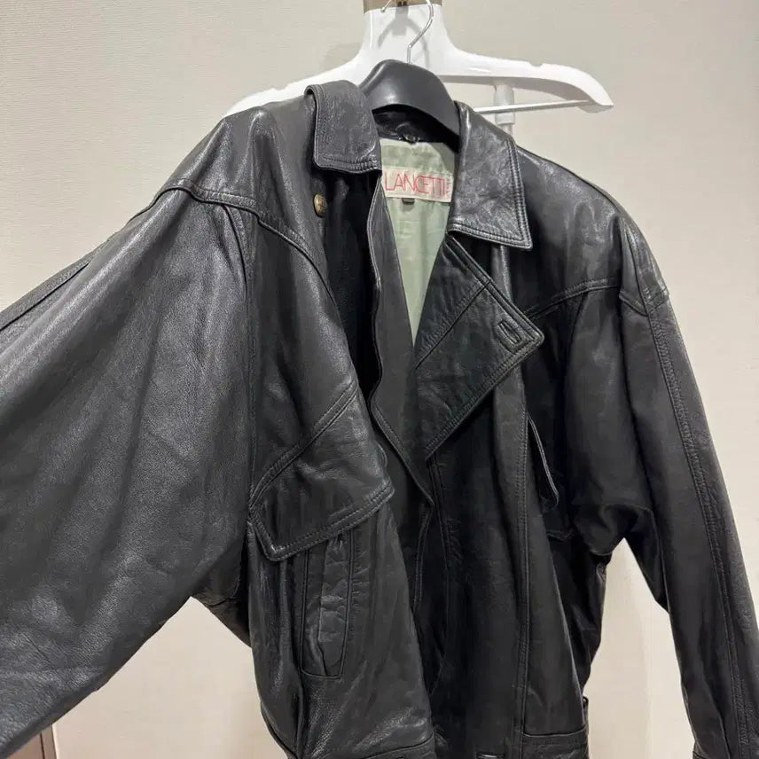 [BUNJANG] Lancetti Men's Lambskin Leather Jacket / 란체티 남성 양가죽 자켓