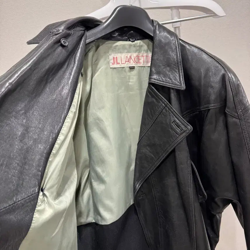 [BUNJANG] Lancetti Men's Lambskin Leather Jacket / 란체티 남성 양가죽 자켓