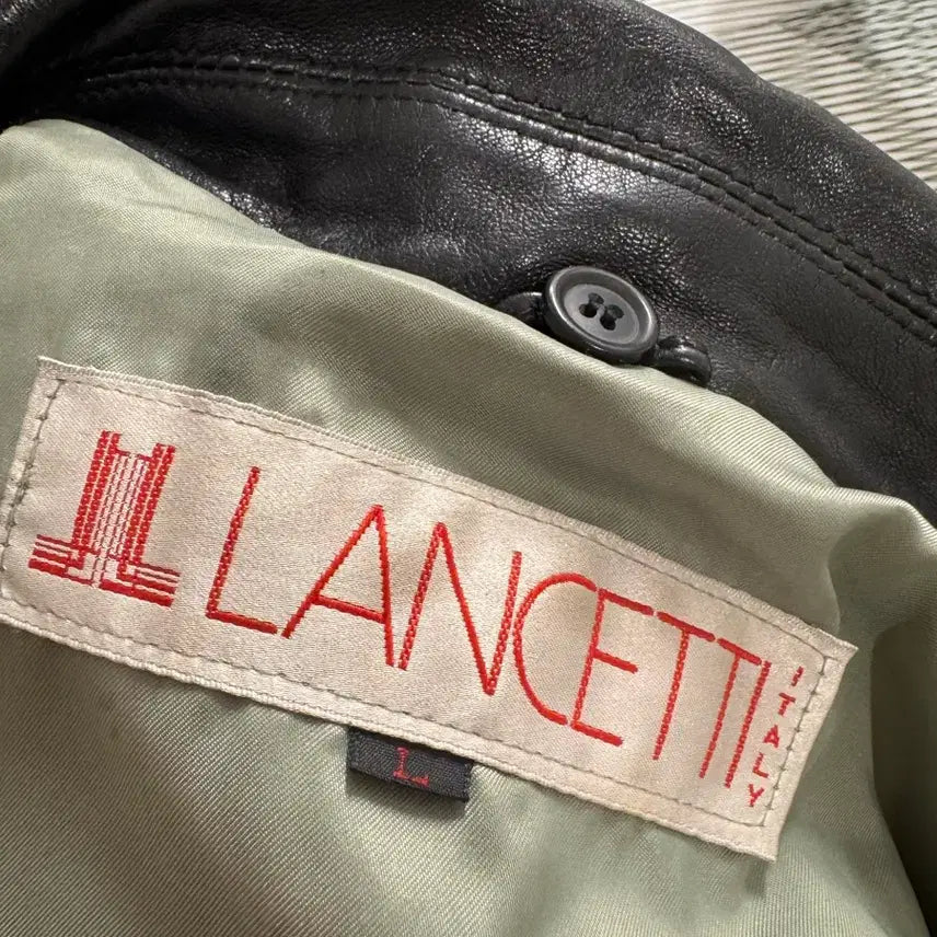 [BUNJANG] Lancetti Men's Lambskin Leather Jacket / 란체티 남성 양가죽 자켓