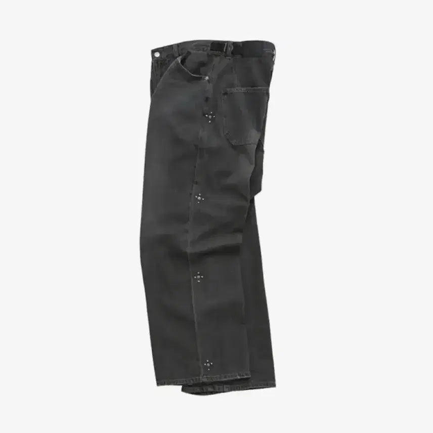 [BUNJANG] Polytelu Koshima Denim Rivet Washed Black Jeans / [3] 폴리테루 리벳 고시마 데님 워시드 블랙