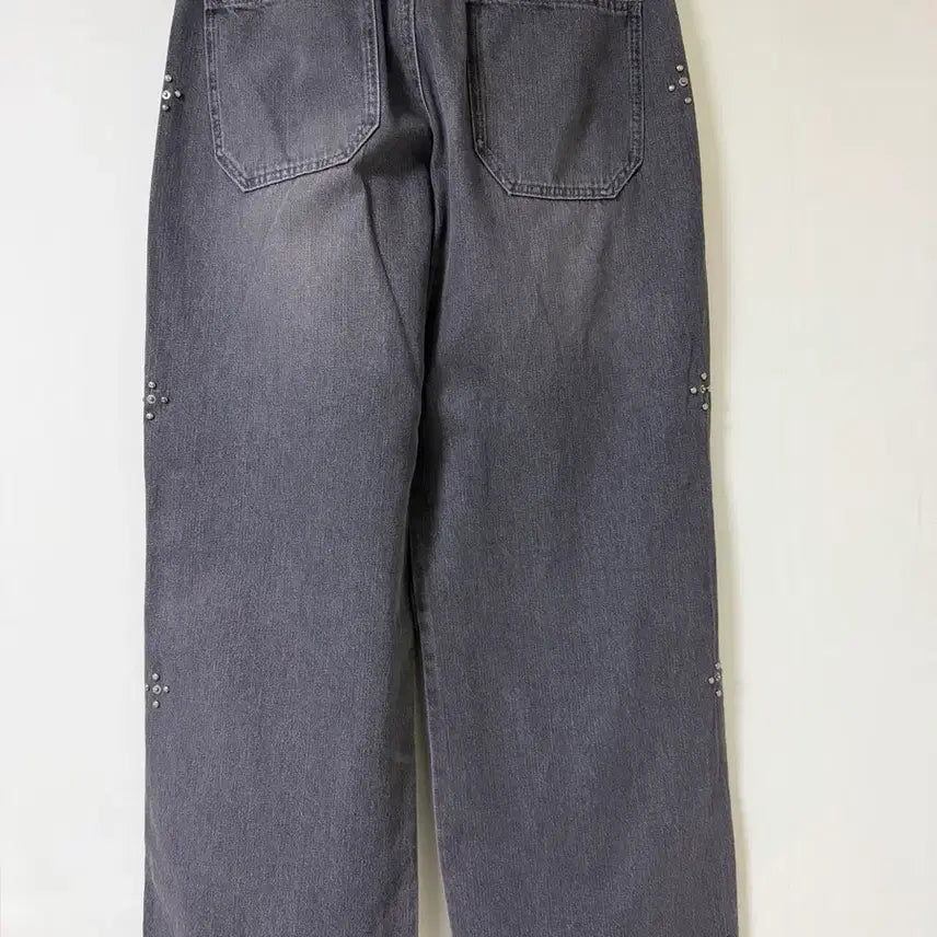 [BUNJANG] Polytelu Koshima Denim Rivet Washed Black Jeans / [3] 폴리테루 리벳 고시마 데님 워시드 블랙