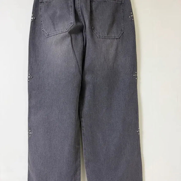 [BUNJANG] Polytelu Koshima Denim Rivet Washed Black Jeans / [3] 폴리테루 리벳 고시마 데님 워시드 블랙