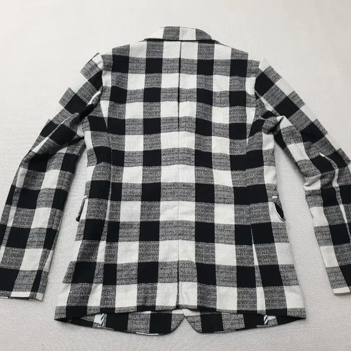 [BUNJANG] Franko Checkered Casual Jacket Black/White 95 / 프랭코 체크 캐주얼 자켓 블랙/화이트 95