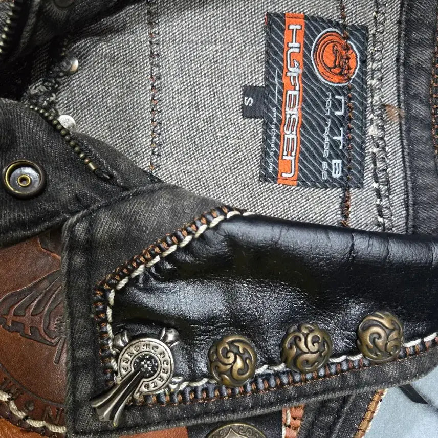 [BUNJANG] Harley-Davidson Denim Biker Vest / 할리데이비슨 데님 바이커 베스트 조끼