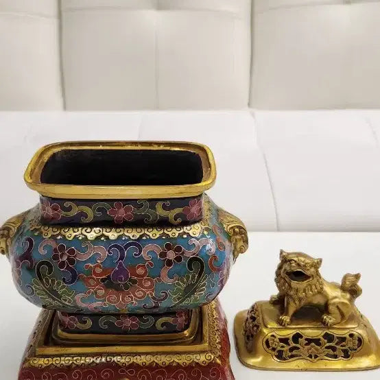 [BUNJANG] Dongtae Cloisonne Incense Burner / 동태법랑 향로