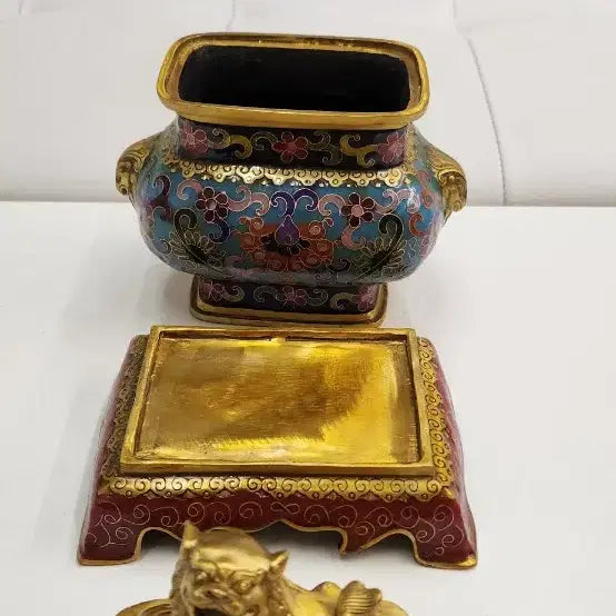 [BUNJANG] Dongtae Cloisonne Incense Burner / 동태법랑 향로