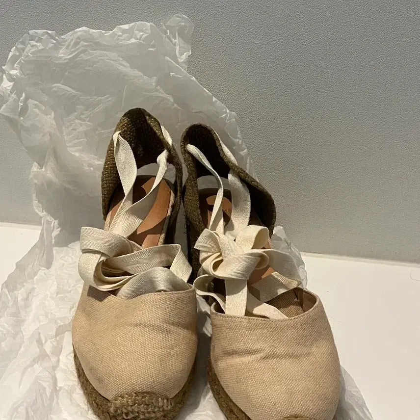 [BUNJANG] Castaner Espadrille Wedge Heel Sandals / 정품 카스타네르 웨지힐 에스파드류 발레리나 샌들