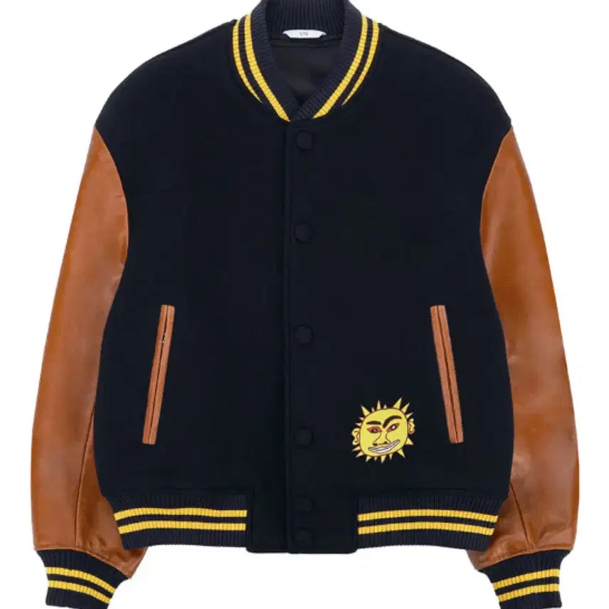 [BUNJANG] L Stu Hank Loco Varsity Jacket Navy / [L]stu hank 로꼬 착용 바시티 자켓 네이비