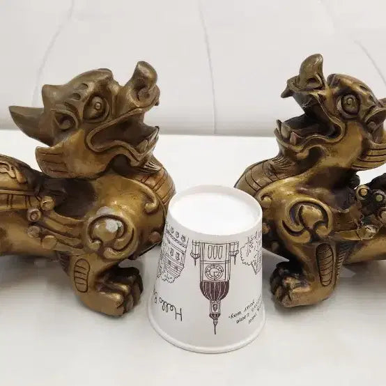 [BUNJANG] Haetae Bronze Statue Pair / 해태 동브론즈