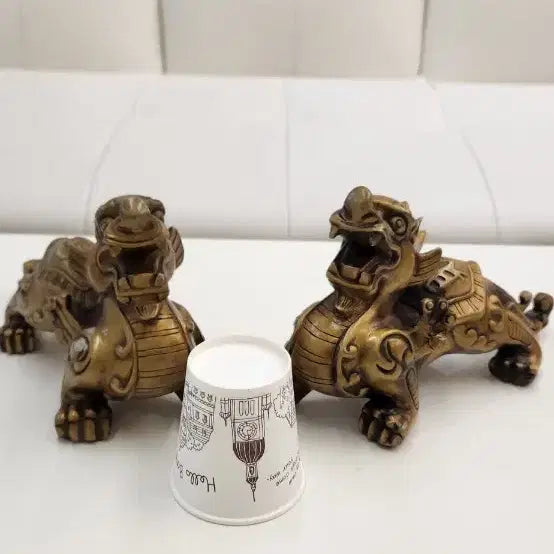 [BUNJANG] Haetae Bronze Statue Pair / 해태 동브론즈