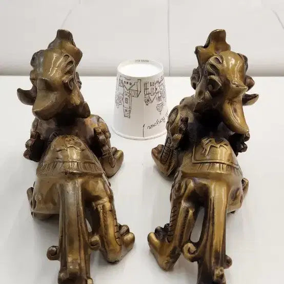 [BUNJANG] Haetae Bronze Statue Pair / 해태 동브론즈