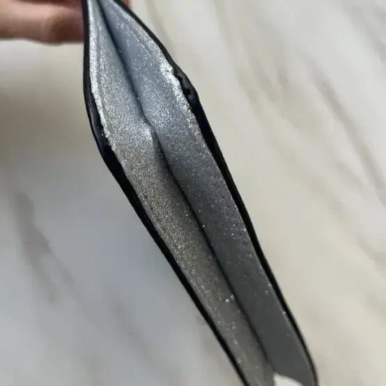 [BUNJANG] Yves Saint Laurent Glitter Black Pouch / 입생로랑 뷰티 글리터 블랙 파우치