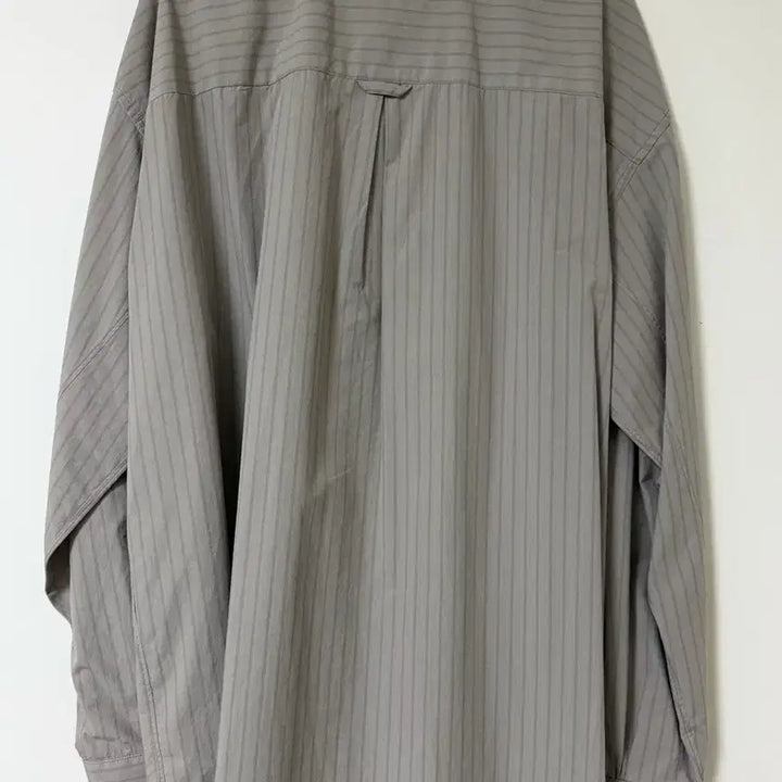 [BUNJANG] Polerru Rouged Stripe Shirt Washed Grey / [4] 폴리테루 루즈드 스트라이프 셔츠 워시드 그레이