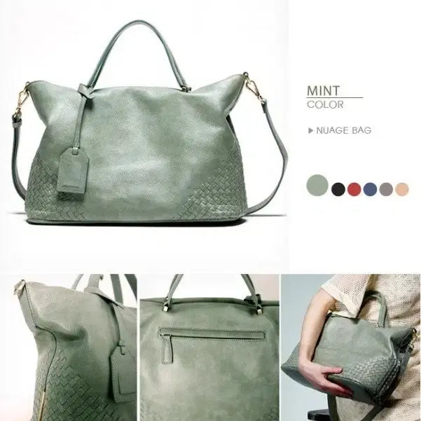 [BUNJANG] Morgan Leather Shoulder/Tote Bag / 옷장정리) 모르간 소가죽 잇백 숄더백 토트백
