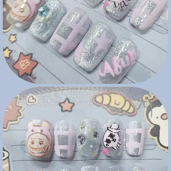 [BUNJANG] Handmade Character Nail Tips / 핸드메이드 캐릭터 네일팁