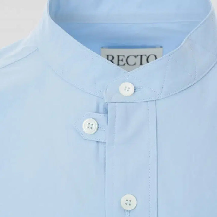 [BUNJANG] RECTO Fabio China Collar Shirt Sky Blue / [M]렉토 파비오 차이나 카라 셔츠 스카이블루