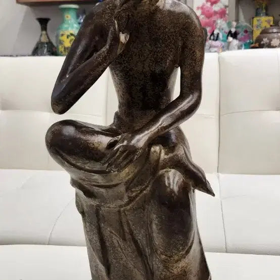 [BUNJANG] Bronze Standing Maitreya Buddha Statue / 청동 반가사유상 불상