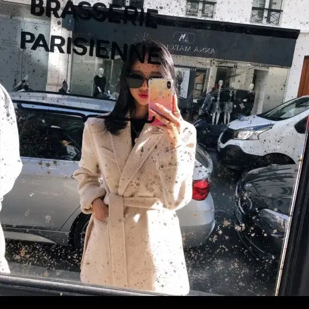 [BUNJANG] Tailored Half Coat - Ivory / 테일러드 하프코트