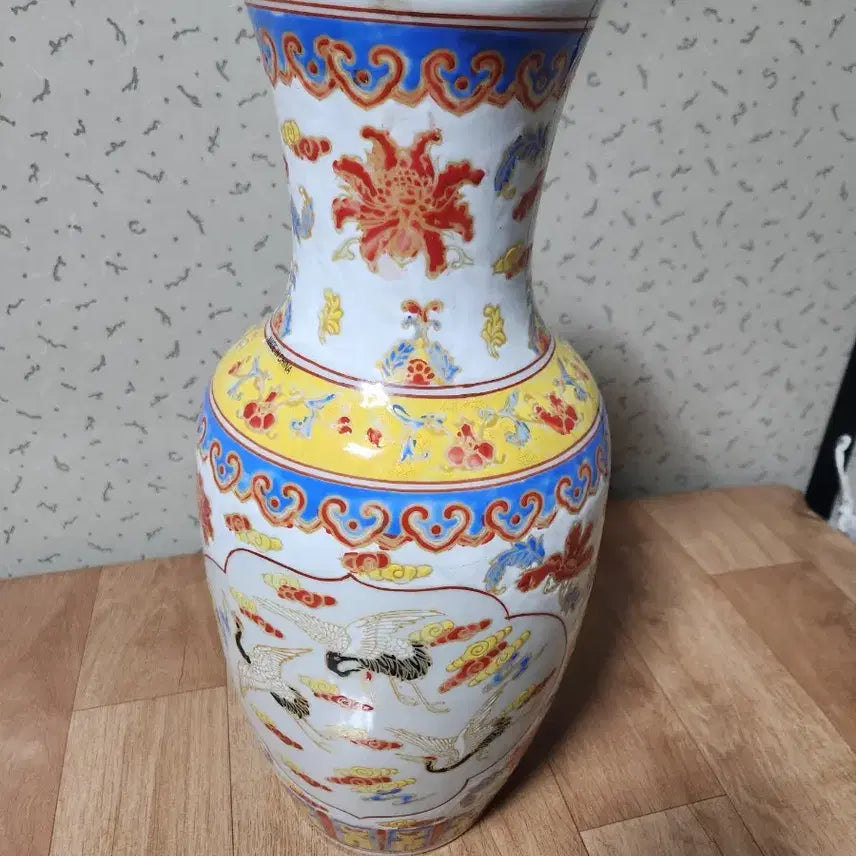 [BUNJANG] Chinese Five-Color Porcelain Vase / 중국  오채 도자기
