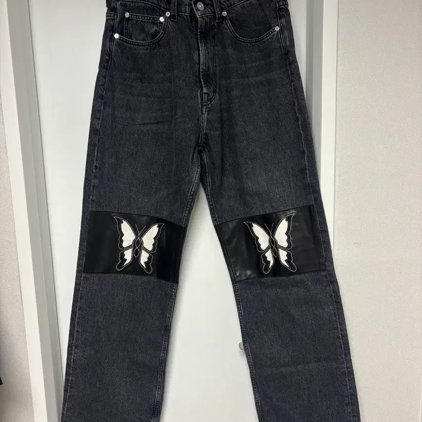 [BUNJANG] Our Legacy Third Cut Schmetzling Leather Patch Denim Jeans / 아워레가시 써드컷 슈메틀링 레더 패치 데님