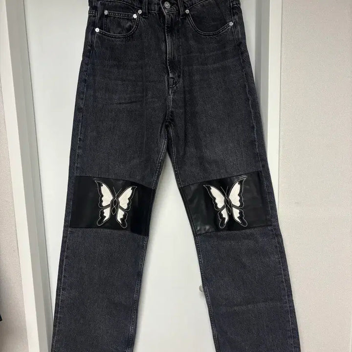 [BUNJANG] Our Legacy Third Cut Shrinking Leather Patch Denim / 아워레가시 써드컷 슈메틀링 레더 패치 데님