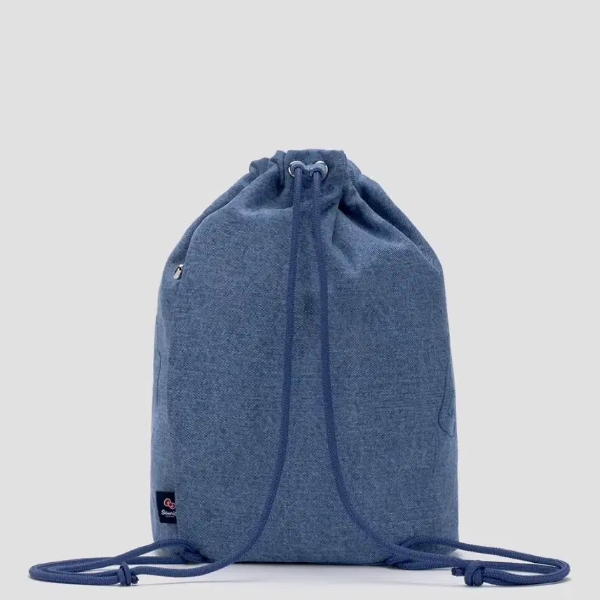 [BUNJANG] Joseph&Stacy Hello Kitty Denim String Backpack / [조셉앤스테이시] 데님 스트링 백팩 헬로키티