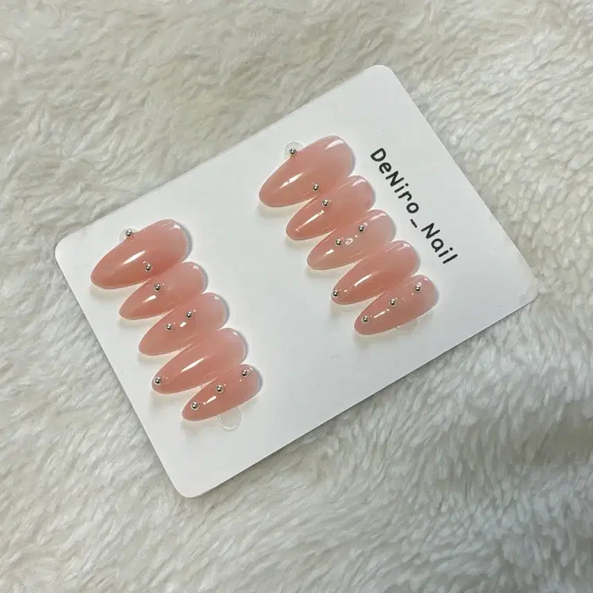 [BUNJANG] 누디실버스톤 수제네일팁 <3 / 누디실버스톤 수제네일팁 <3