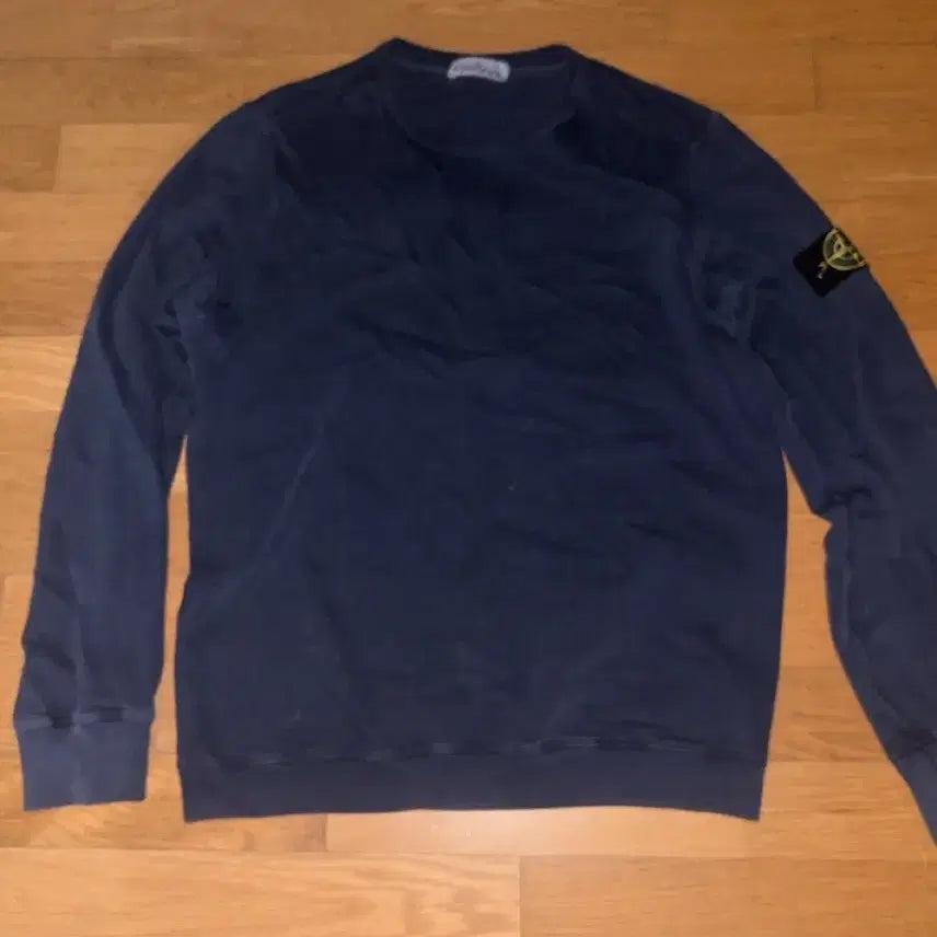 [BUNJANG] Stone Island Men's Navy Sweatshirt / 스톤아일랜드 맨투맨 남색
