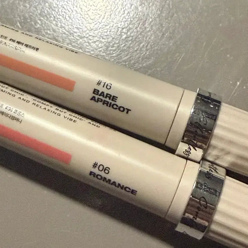 [BUNJANG] TOUCC Without Mirror Lip Tint Romance & Bare Apricot / 투크 윗아웃 미러 립 틴트 6호 로맨스 / 16호 베어 애프리콧