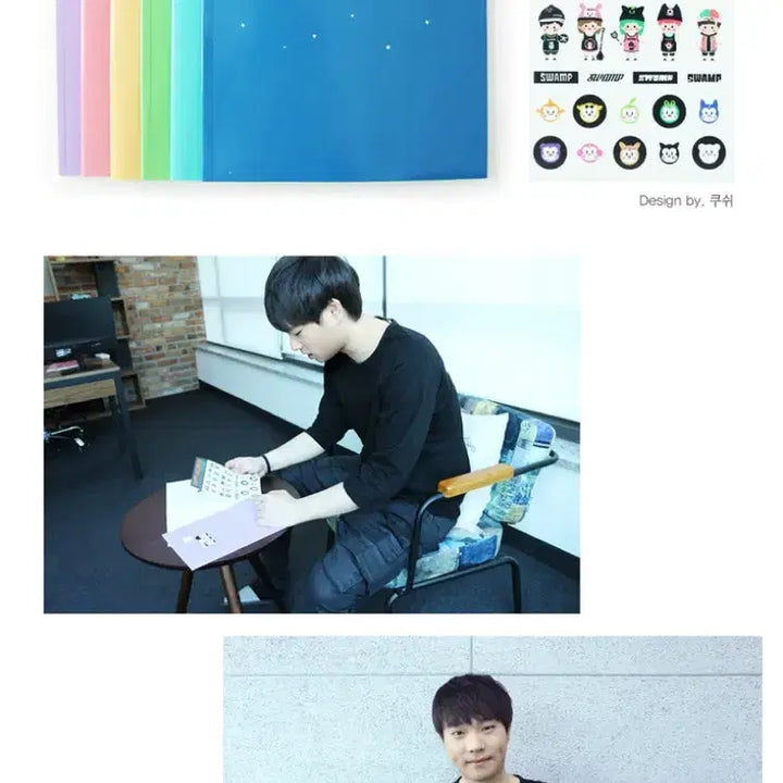 [BUNJANG] Acro 2016 Official Merchandise Set (Note + Holder File + Fan) / 늪지대 스트리머 악어) 노트+홀더파일+부채