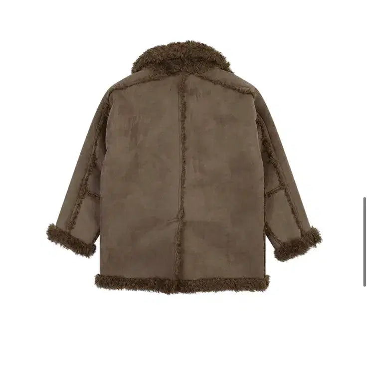 [BUNJANG] Ordinary Holiday Shearling Single Coat Brown / 오디너리홀리데이 시어링 싱글 코트 브라운 무스탕 뽀글이 퍼코트 무스탕