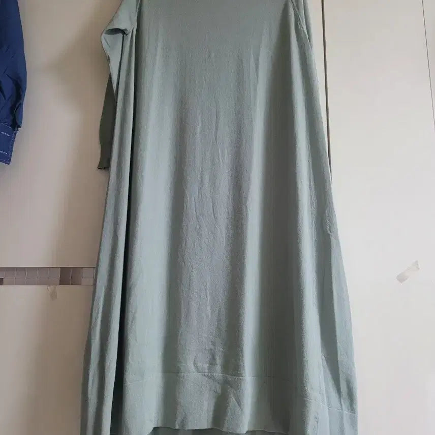 [BUNJANG] Pastel Green Holgarment Long Dress / 홀가먼트 파스텔그린 원피스