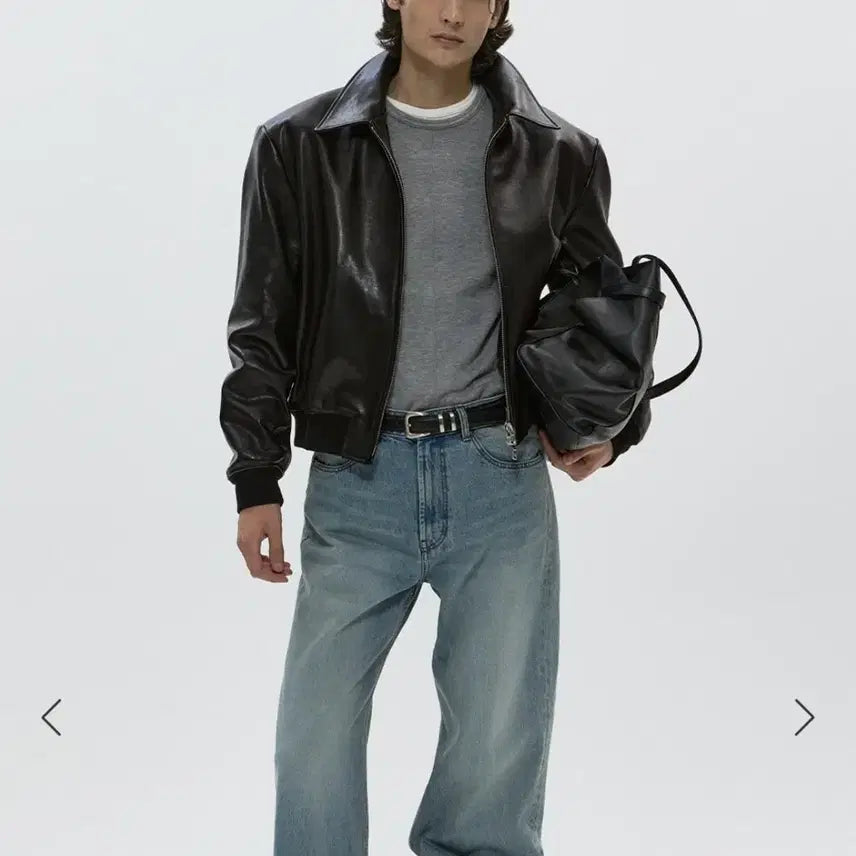 [BUNJANG] Savage Single Leather Jacket (L) / 세비지 싱글 레더 자켓 L