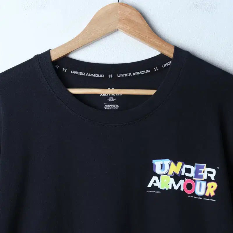 [BUNJANG] Under Armour Oversized Black Old School Sweatshirt / (2XL) 언더아머 맨투맨 티셔츠 빅사이즈 블랙 올드스쿨-17588