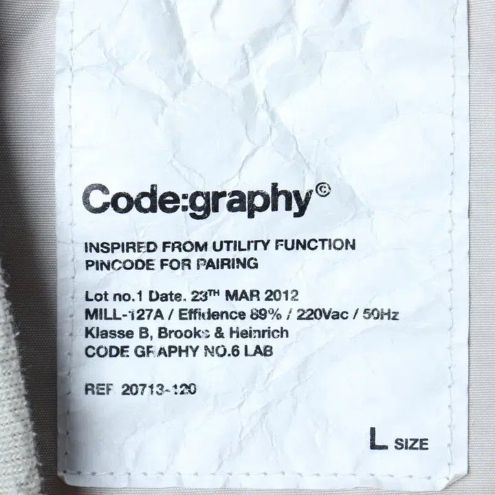 [BUNJANG] Code:Graphy MA-1 Windbreaker Jacket / (L-XL) 코드그라피 집업 바람막이 점퍼자켓 항공 MA1-1758C