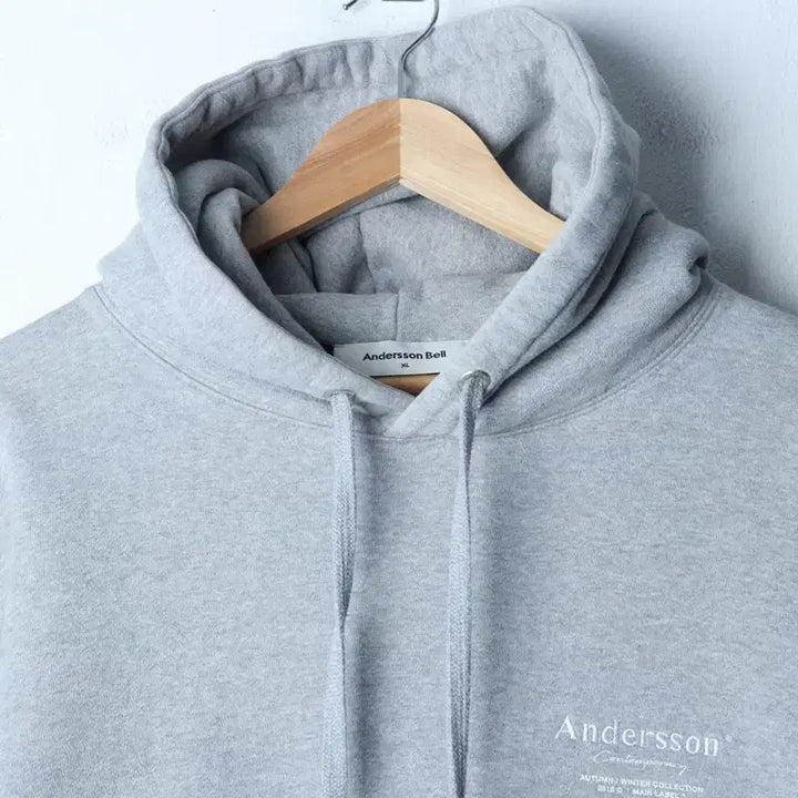 [BUNJANG] Andersson Bell Gray Fleece Hoodie / (XL-2XL) 앤더슨벨 후드티셔츠 그레이 기모 올드스쿨-1758D