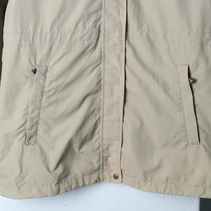 [BUNJANG] Nepa Zip-Up Windbreaker Jacket Beige Brown / W(M-L) 네파 집업 바람막이 점퍼자켓 베이지 브라운 롱-17594