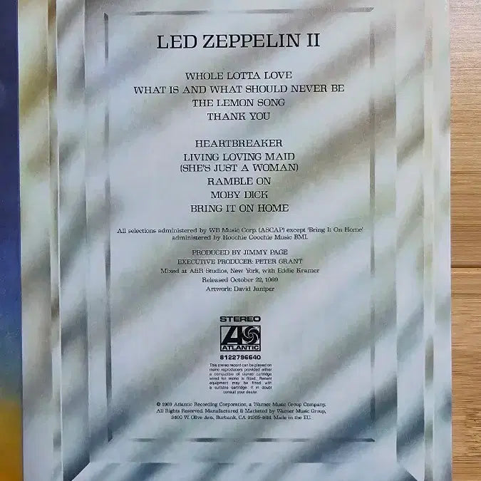 [BUNJANG] Led Zeppelin Led Zeppelin II Vinyl Record / LP 레코드 Led Zeppelin - Led Zeppelin II