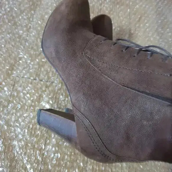 [BUNJANG] Camper Lace-up Ankle Boots / 브라운 레이스업 앵클 부츠캠퍼앵글부츠 뒤굽7 앞높이2  사이즈 225