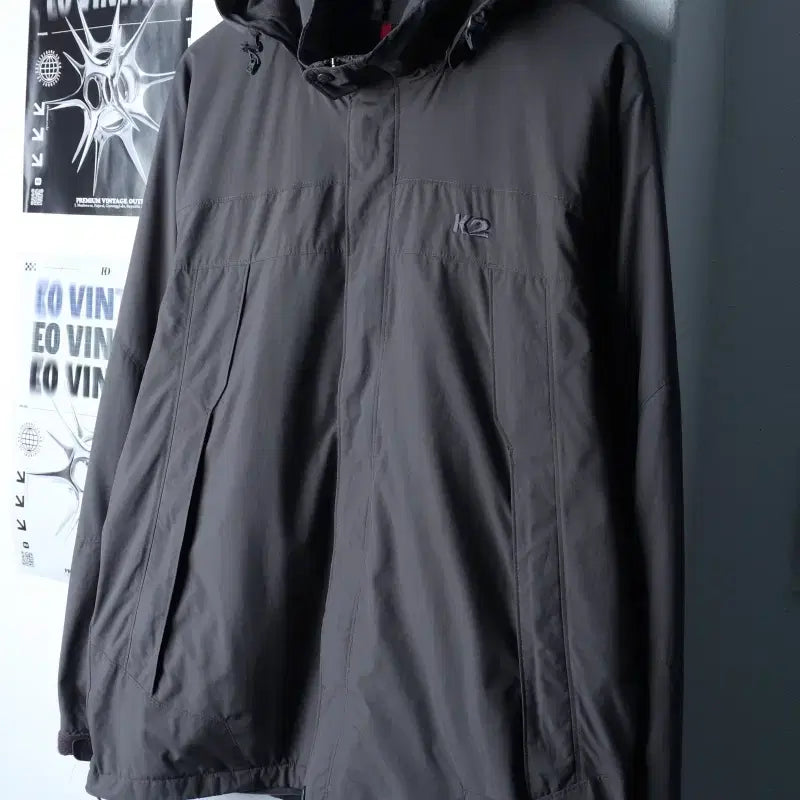 [BUNJANG] K2 Gray Windbreaker Jacket / (XL) K2 케이투 집업 바람막이 점퍼자켓 기능성 그레이-175A3