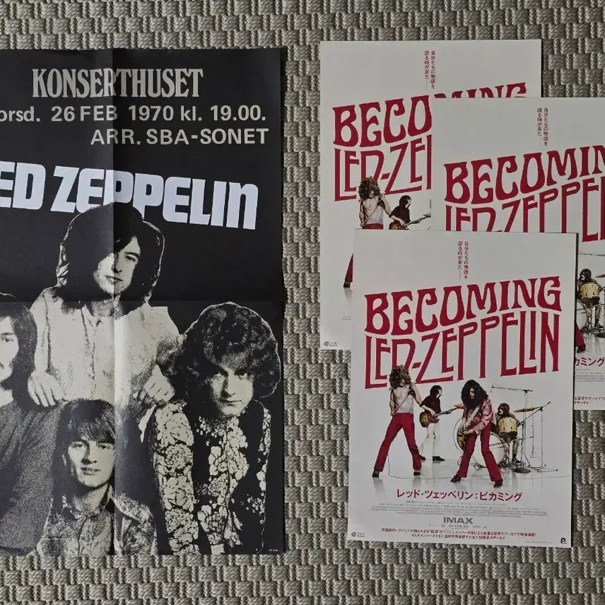 [BUNJANG] Led Zeppelin Poster Set / 포스터 Led Zeppelin 레드 제플린 4매 세트