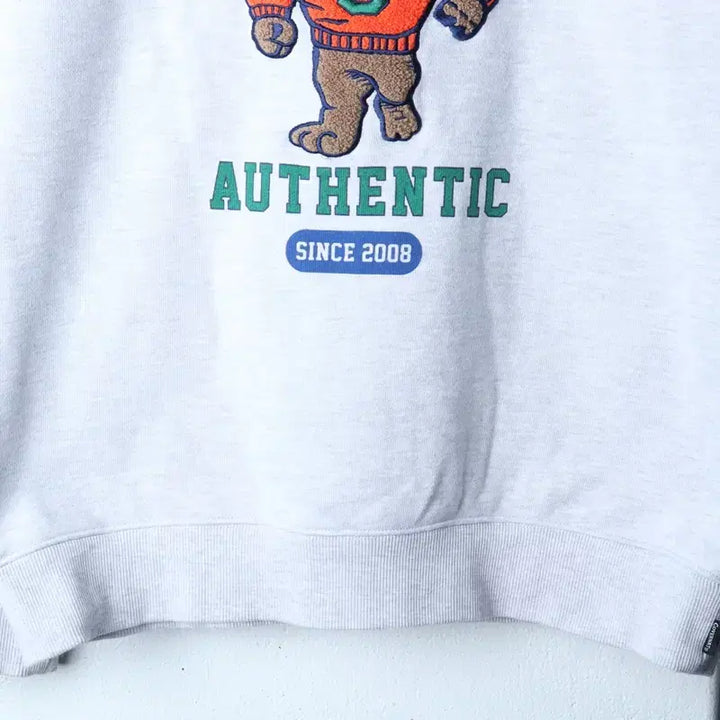 [BUNJANG] Covernat Big Logo Melange Pullover Sweatshirt / (L) 커버낫 맨투맨 티셔츠 빅로고 멜란지 풀오버 올드스쿨-175AB