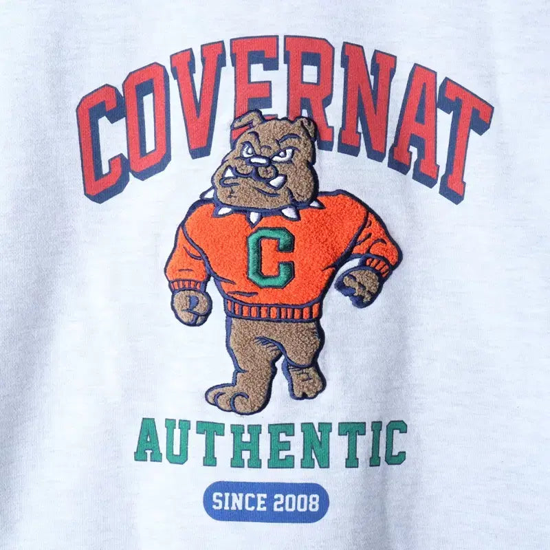 [BUNJANG] Covernat Big Logo Melange Pullover Sweatshirt / (L) 커버낫 맨투맨 티셔츠 빅로고 멜란지 풀오버 올드스쿨-175AB