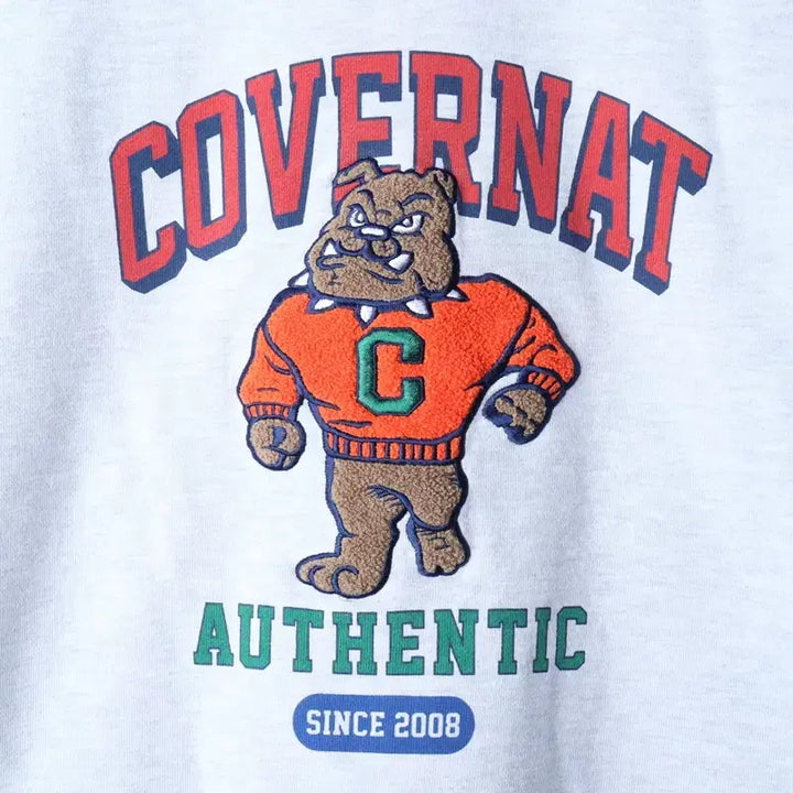 [BUNJANG] Covernat Big Logo Melange Pullover Sweatshirt / (L) 커버낫 맨투맨 티셔츠 빅로고 멜란지 풀오버 올드스쿨-175AB