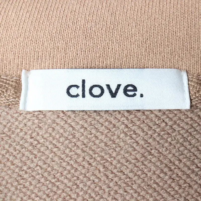 [BUNJANG] Clove Small Logo Beige Hoodie / (F) 클로브 후드티셔츠 스몰로고 베이지 올드스쿨-175B4