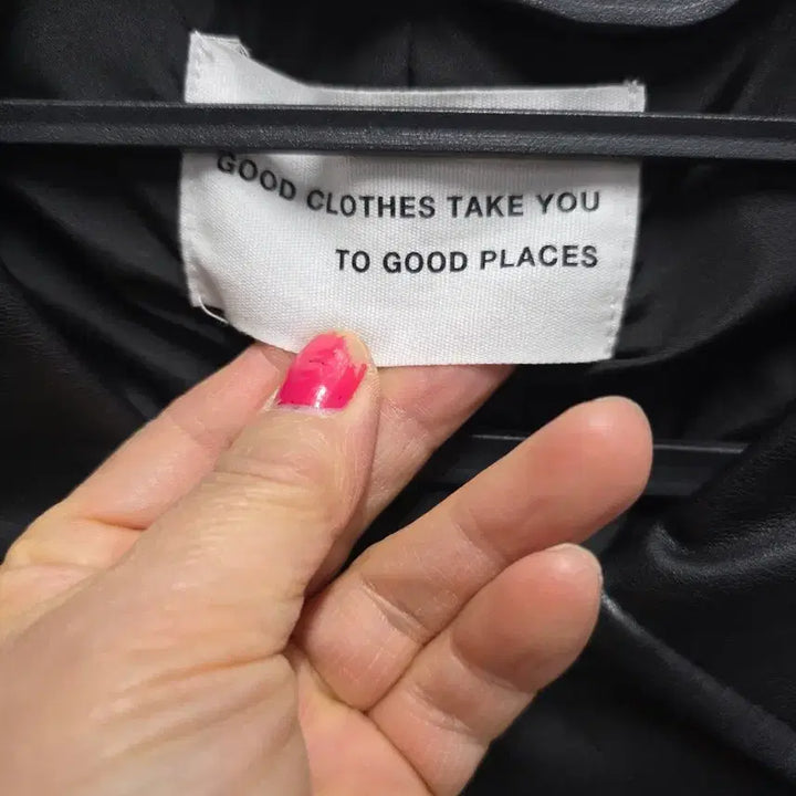 [BUNJANG] Generic Faux Leather Jacket / 인조가죽점퍼